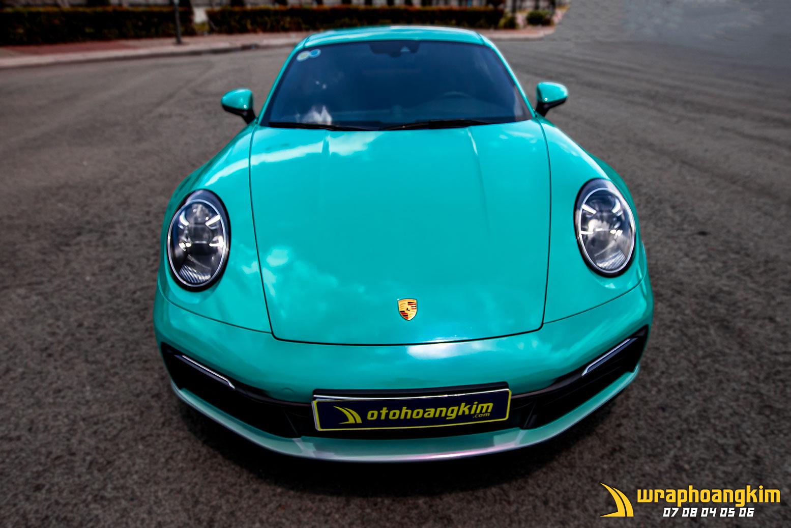 Porsche 911 Carrera S Full Wrap Blue Shift — góc 5