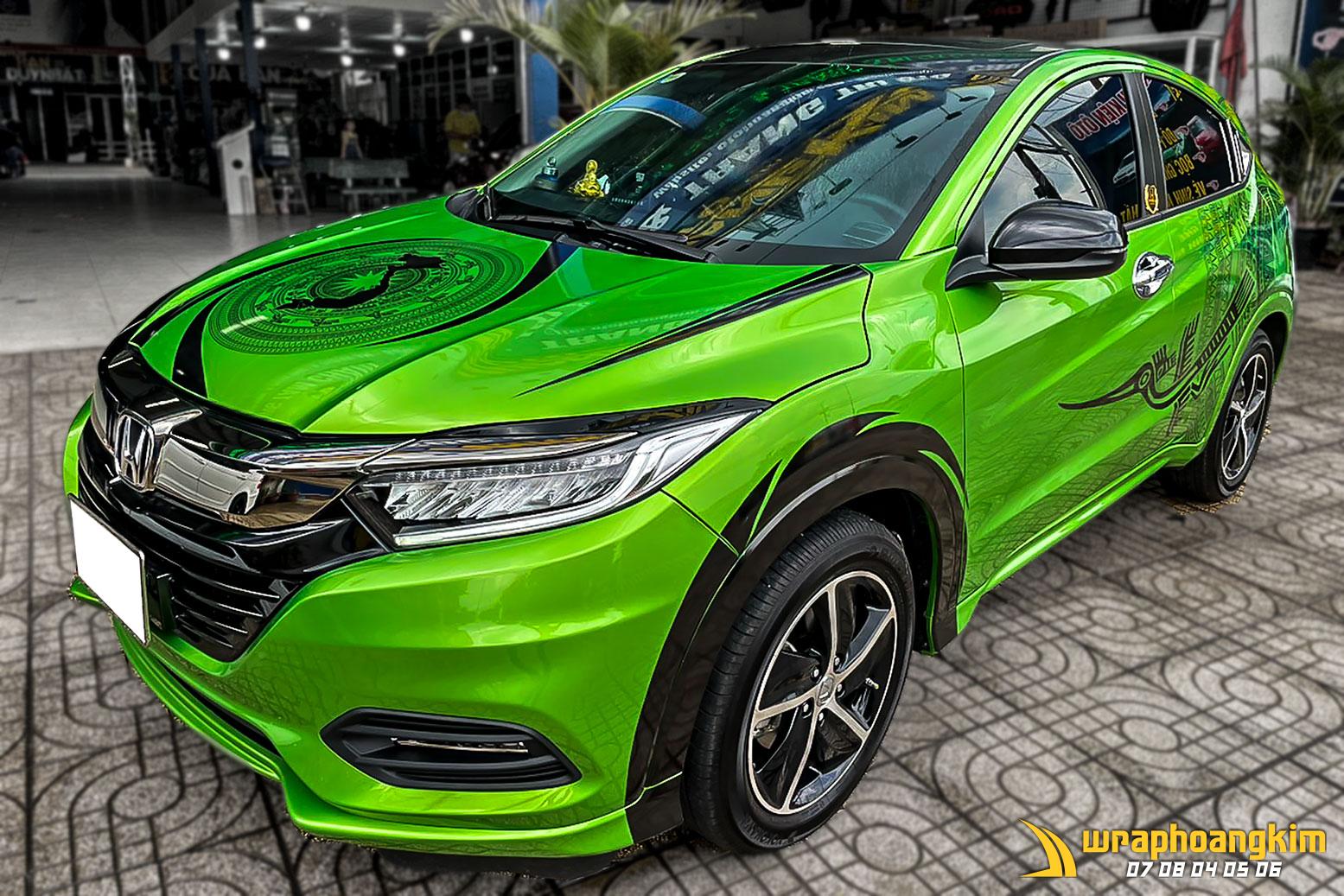Honda HR-V Full Wrap Magic Gold Apple Green