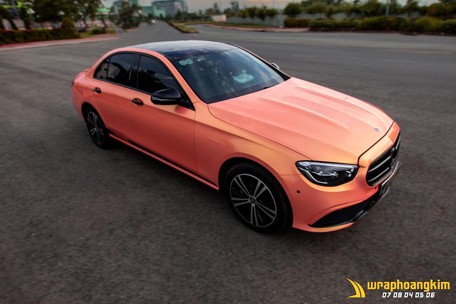 Mercedes-Benz E180 Full Wrap Magic Gold Pink