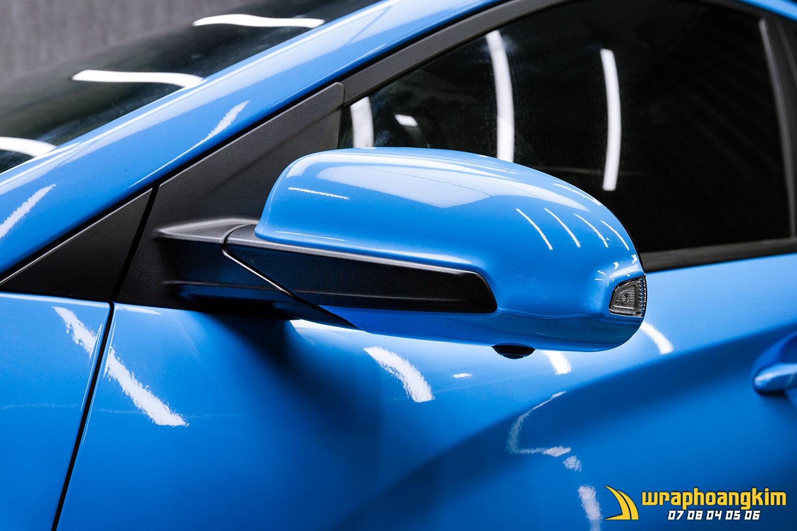 Hyundai Kona Full Wrap Crystal Miami Sky Blue — góc 8
