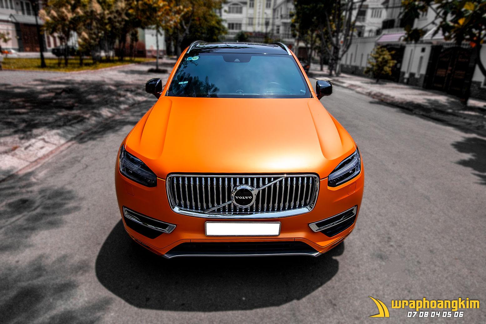 Volvo XC90 Full Wrap Solar Orange — góc 5