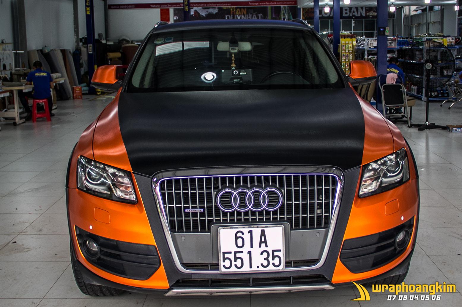 Audi Q5 Full Wrap Brushed Orange — góc 6