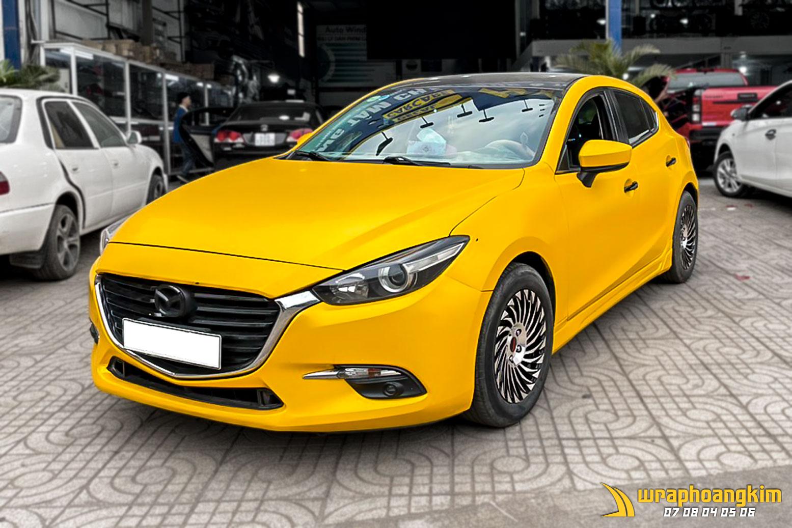 Mazda3 Hatchback Full Wrap Matte Yellow