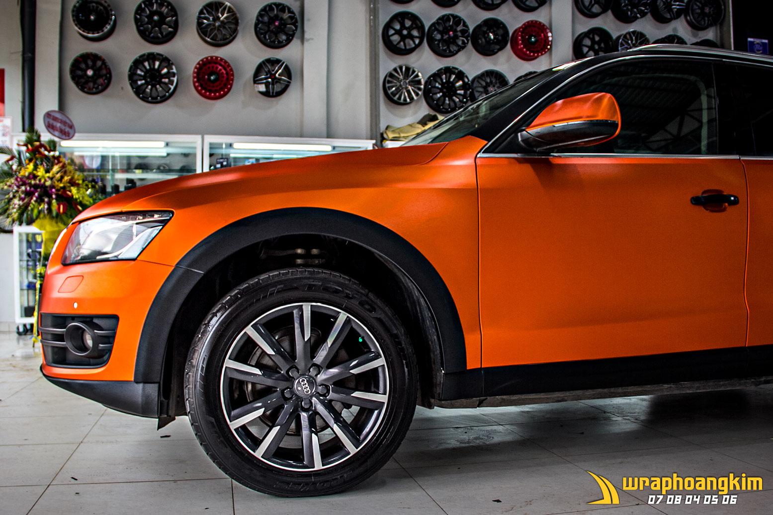 Audi Q5 Full Wrap Brushed Orange — góc 2