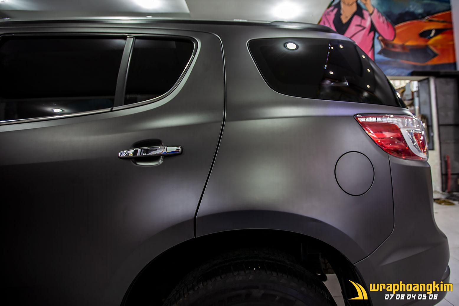 Chevrolet Trailblazer Full Wrap Matte Dark Grey — góc 7