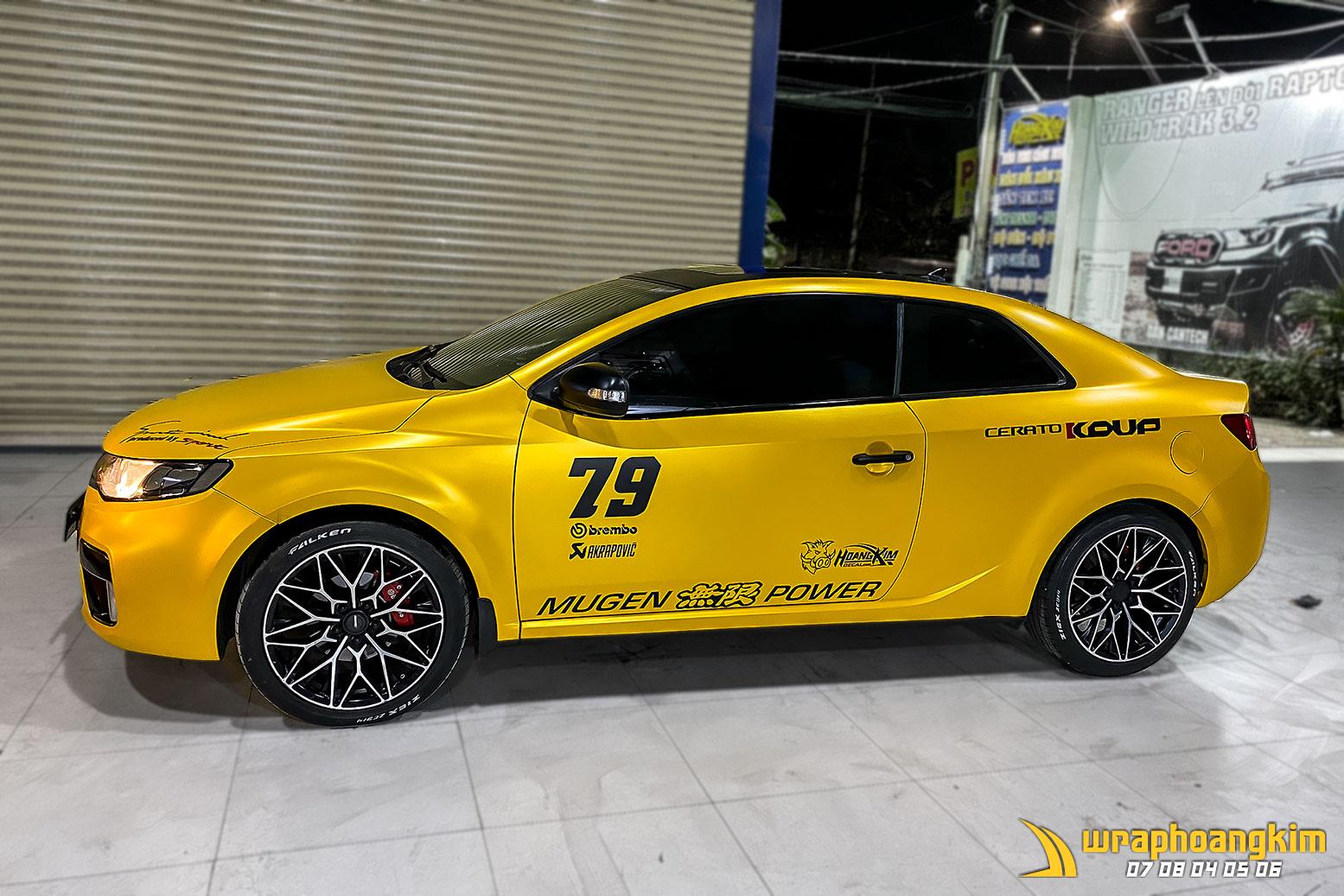Kia Cerato Koup Full Wrap Satin Metallic Energetic Yellow