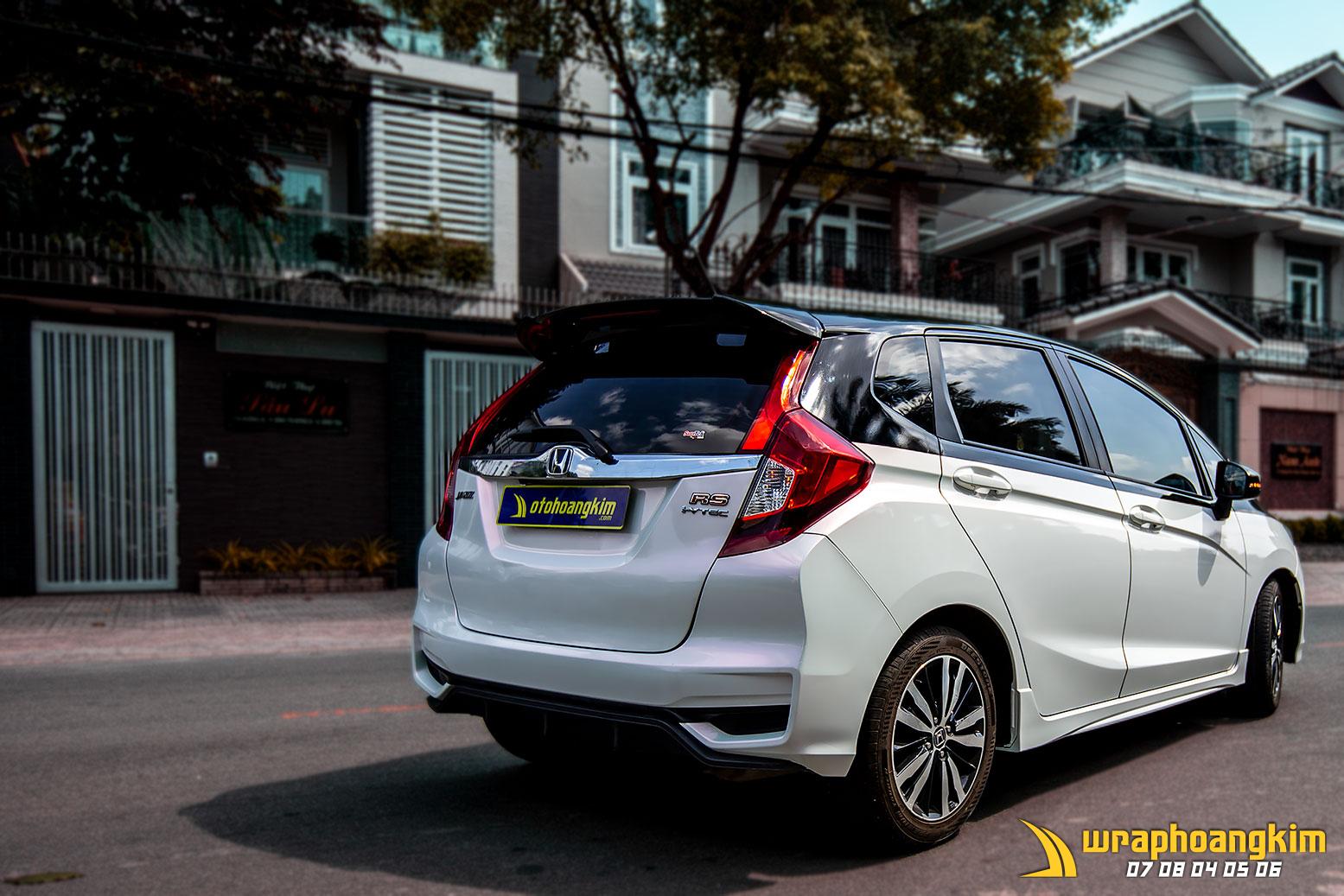 Honda Jazz Full Wrap Gloss White — góc 2