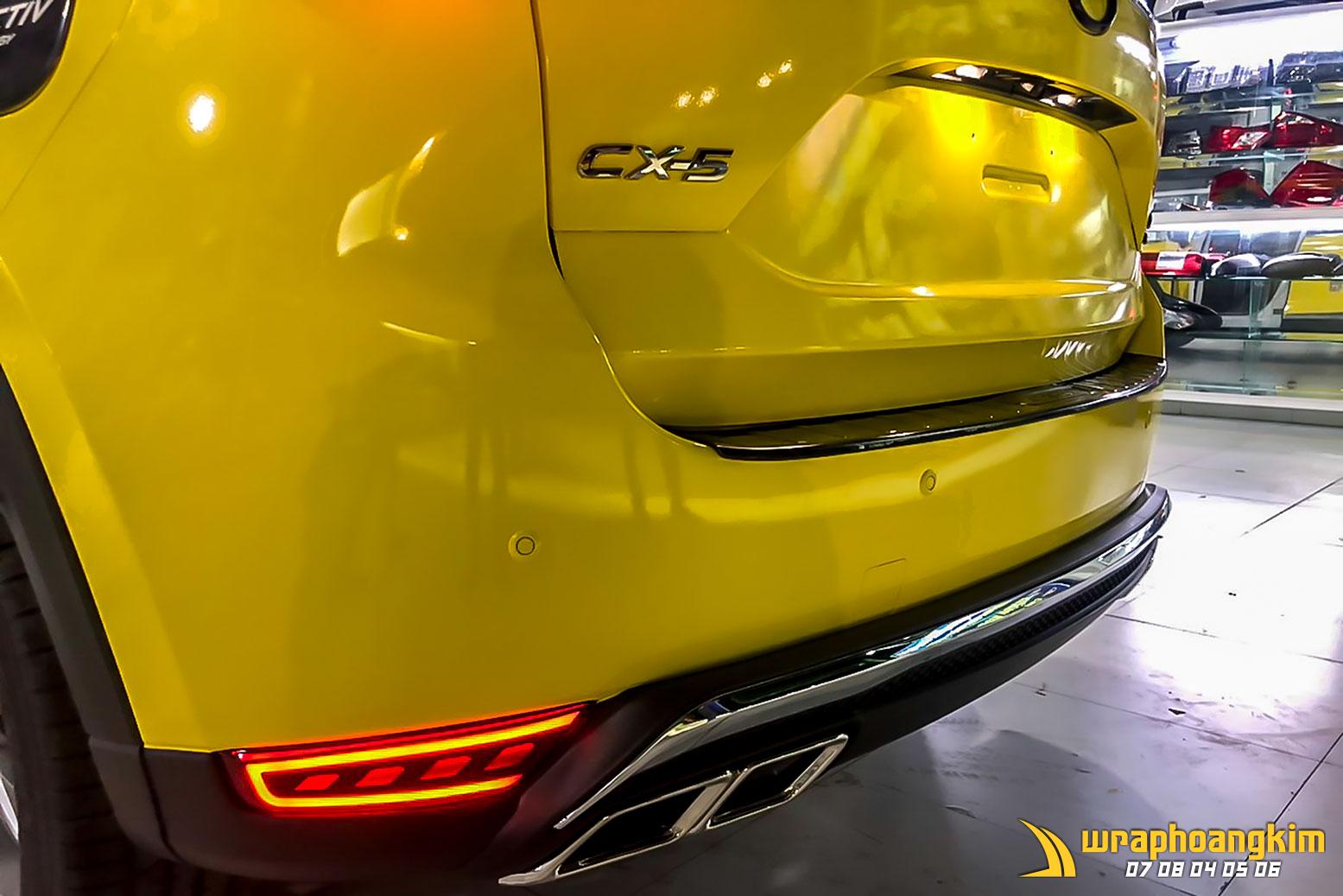 Mazda CX5 Full Wrap Gloss Yellow — góc 4