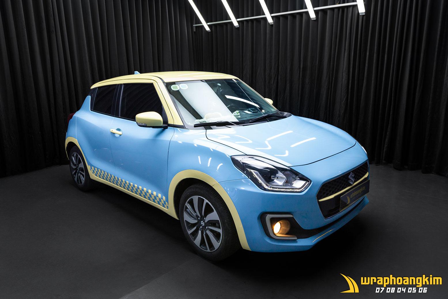 Suzuki Swift Full Wrap Crystal Turquoise Blue