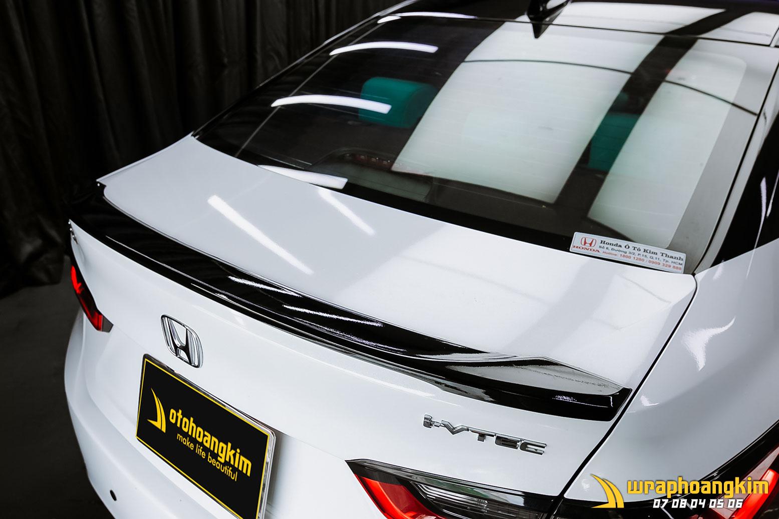 Honda City Full Wrap Diamond Crystal White — góc 7