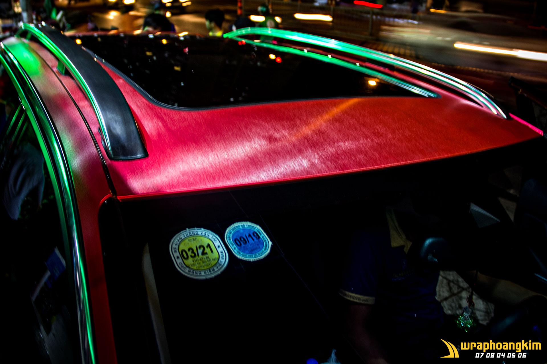 Peugeot 3008 Full Wrap Brushed Red — góc 5