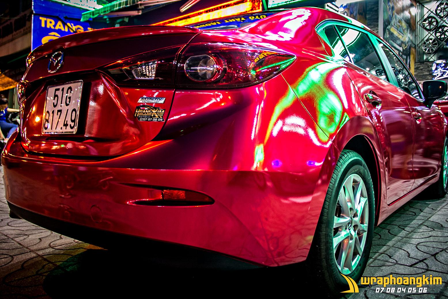 Mazda 3 Full Wrap Gloss Red — góc 4