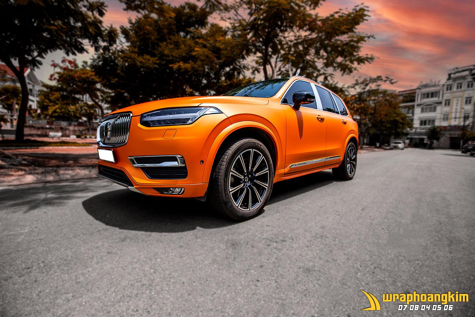 Volvo XC90 Full Wrap Solar Orange — góc 4