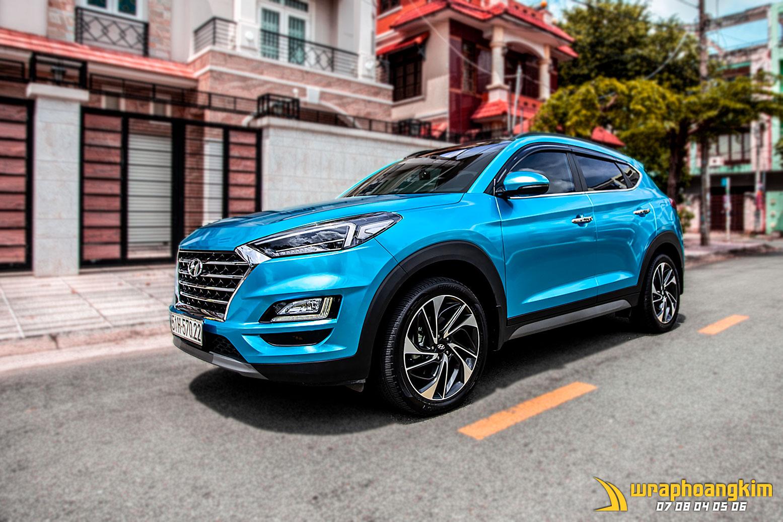 Hyundai Tucson Full Wrap Gloss Atlantis Blue