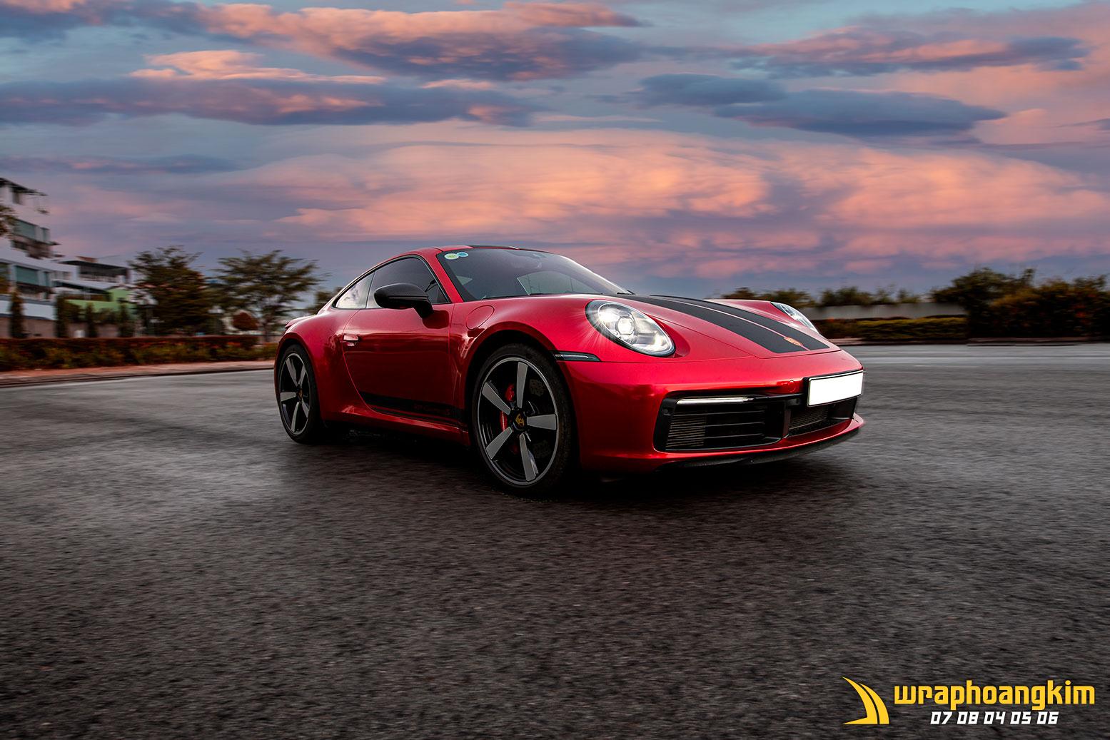 Porsche 911 Carrera S Full Wrap Gloss Red
