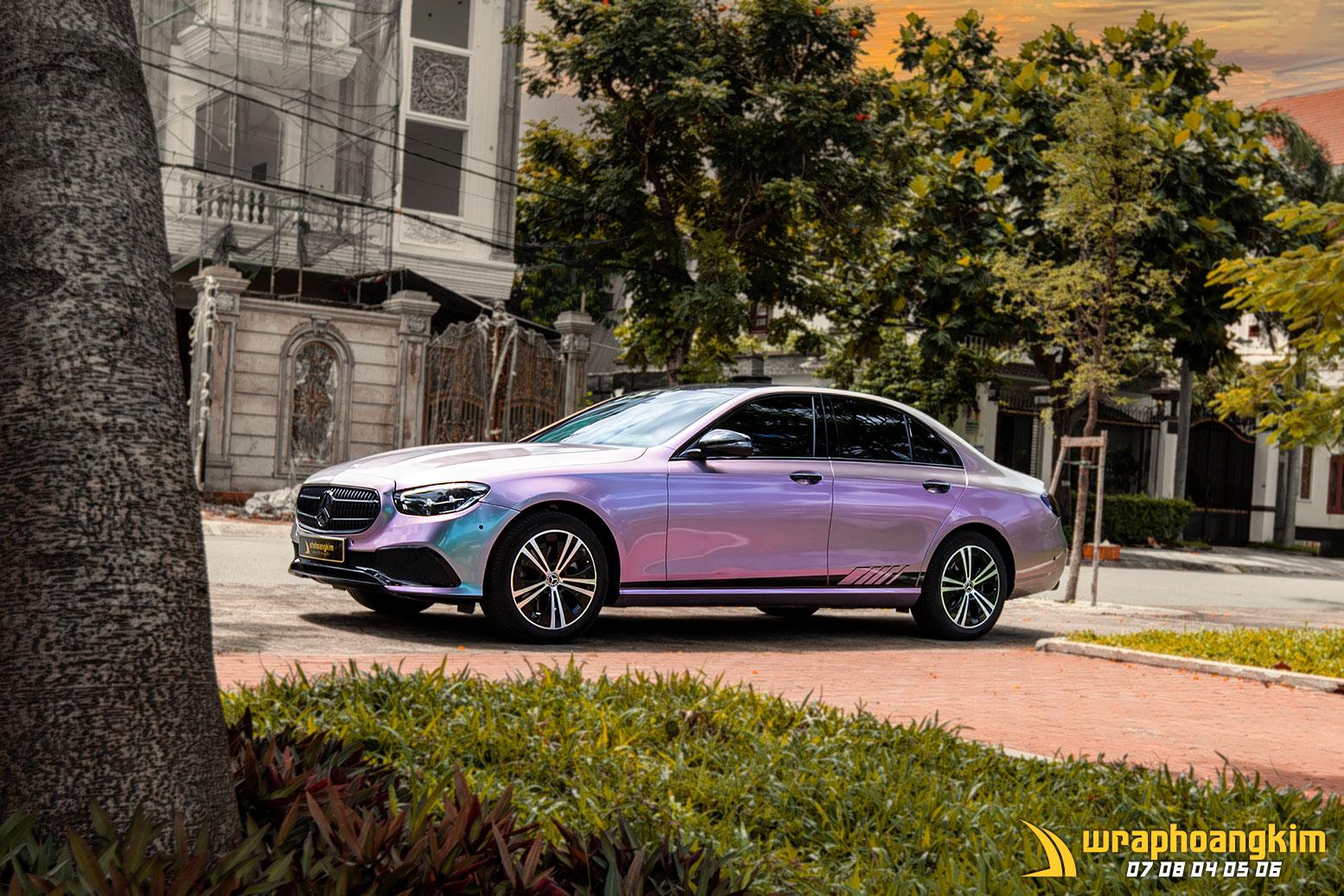 Mercedes-Benz E180 Full Wrap Magic Dreamy Red