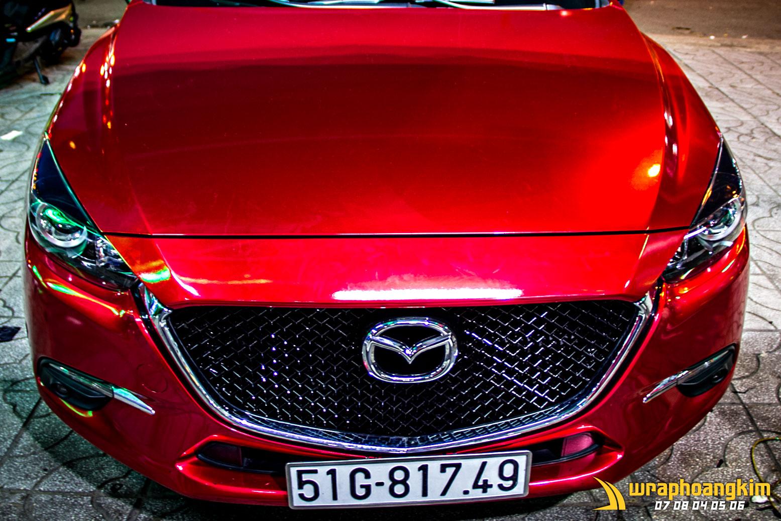 Mazda 3 Full Wrap Gloss Red — góc 5