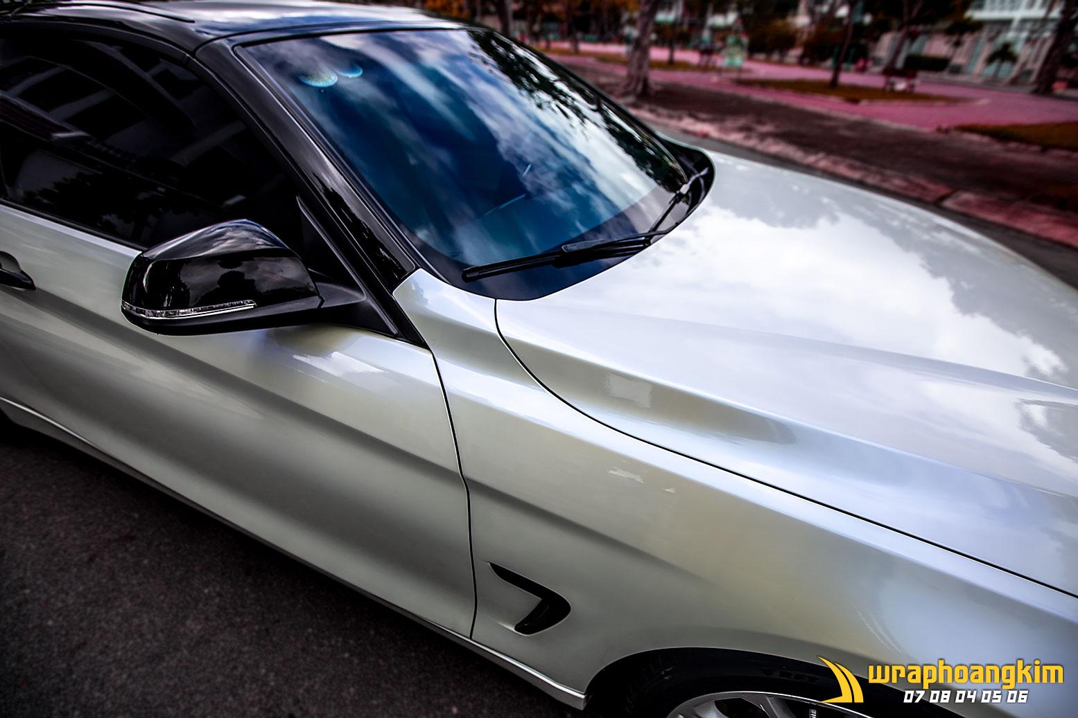 BMW 428i Full Wrap Gloss White — góc 5