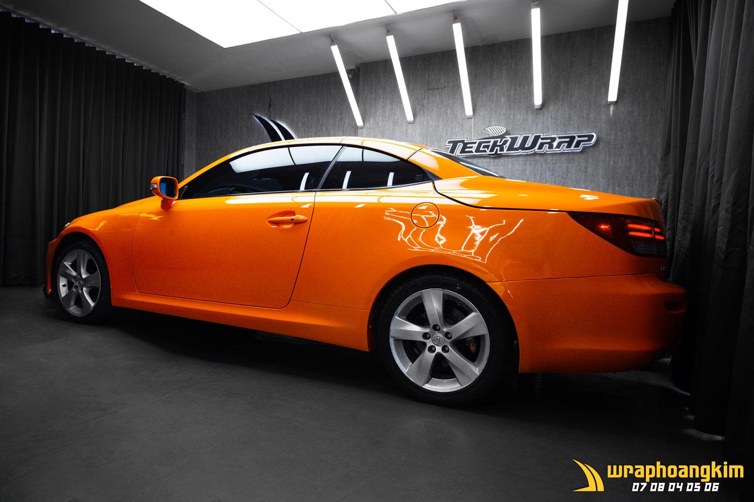 Lexus IS250 Full Wrap Tangerine Orange — góc 4