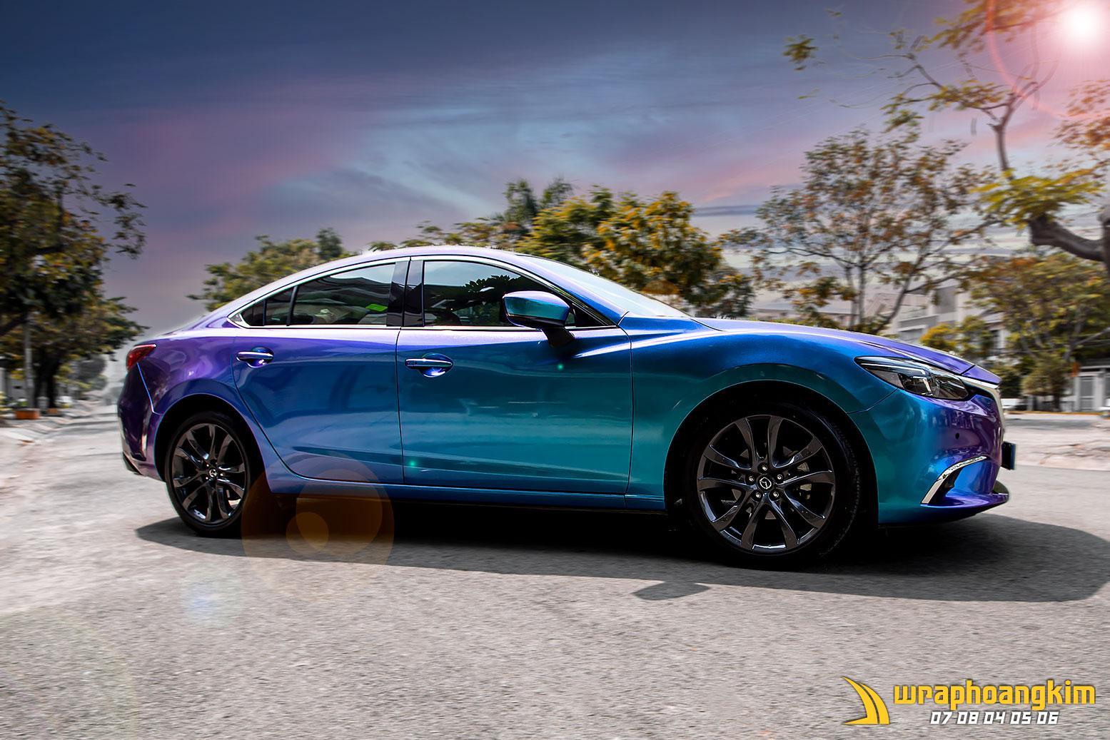 Mazda 6 Full Wrap Diamond Purple Red