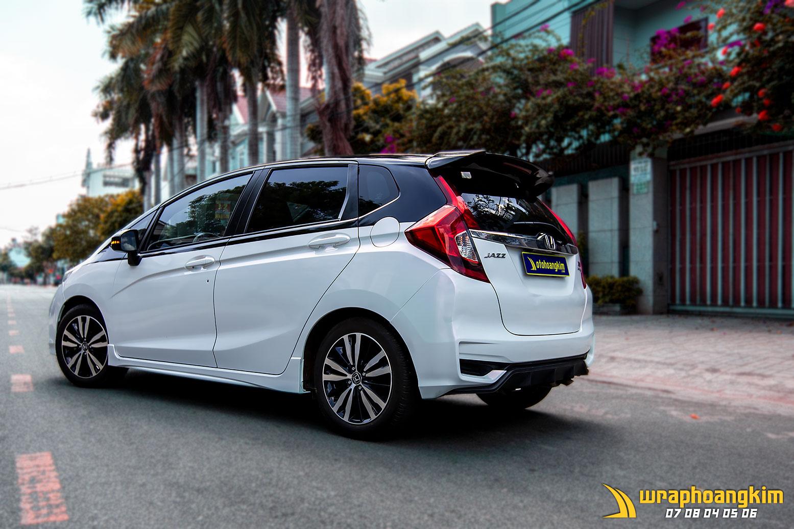 Honda Jazz Full Wrap Gloss White — góc 4