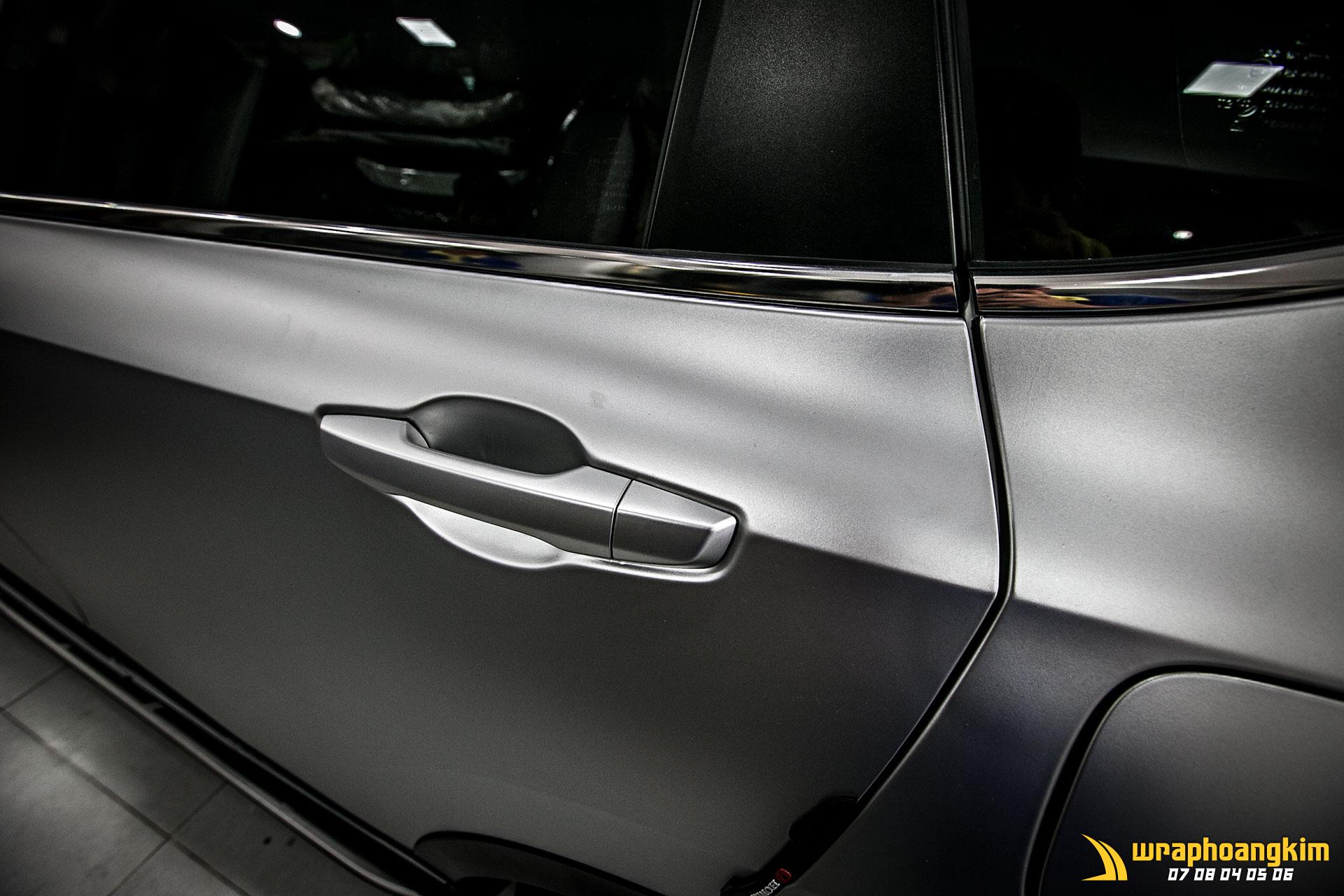 Honda CRV Full Wrap Matte Silver — góc 7