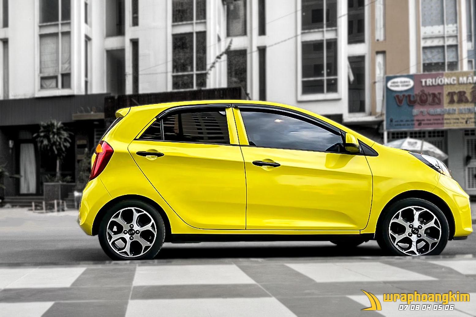 Kia Morning Full Wrap Crystal Lemon Yellow