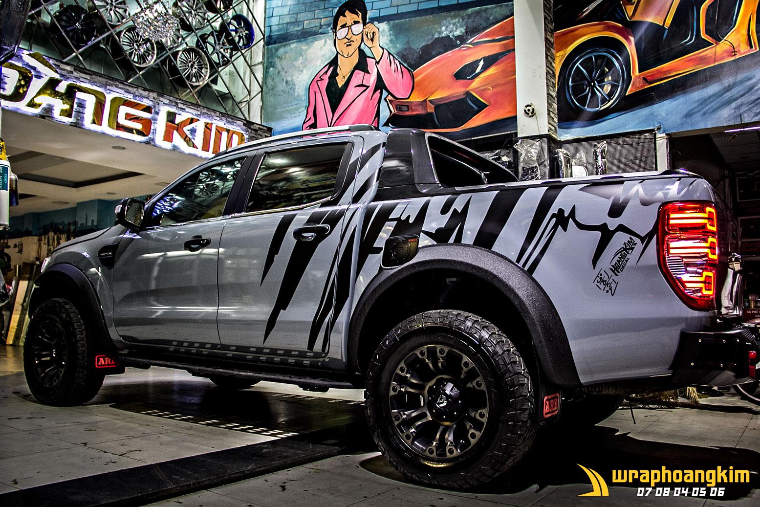 Ford Ranger Full Wrap Rainstorm Grey