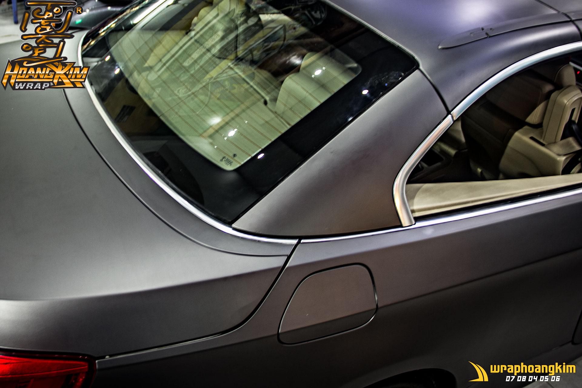 BMW 320i Full Wrap Matte Dark Grey — góc 6