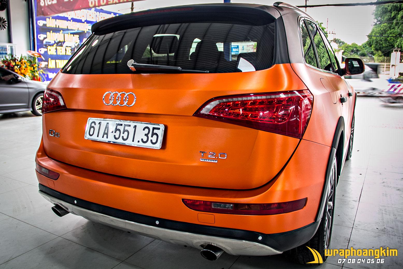 Audi Q5 Full Wrap Brushed Orange — góc 3