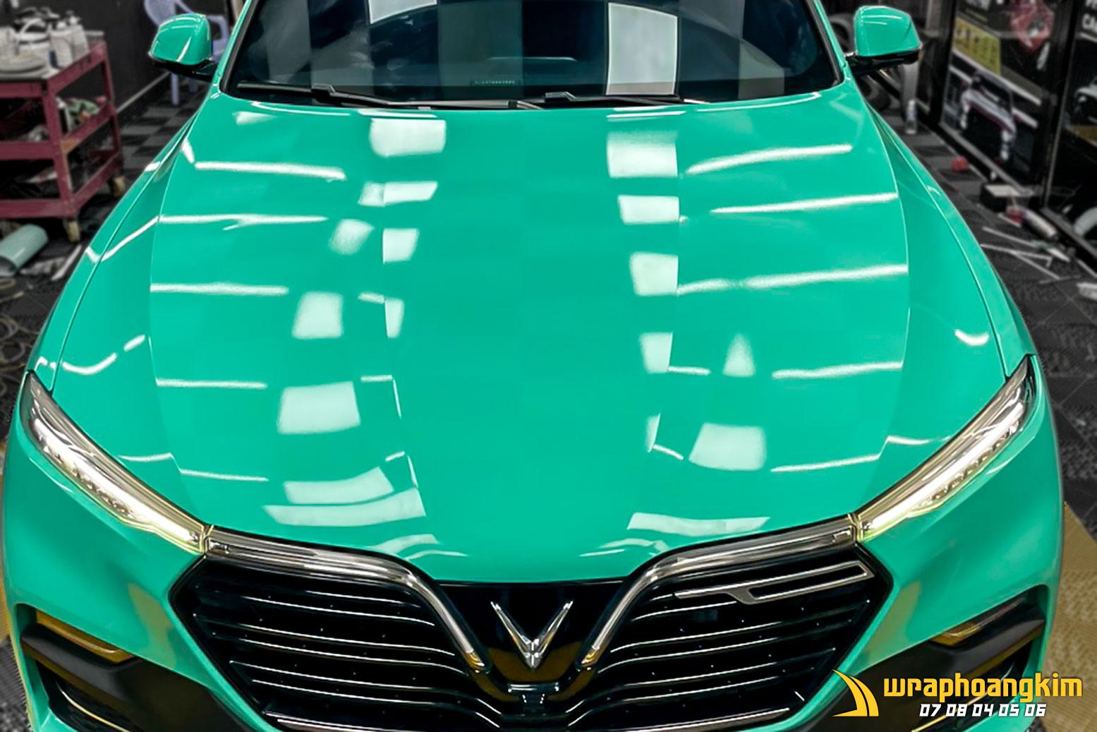 VinFast LUX SA2.0 Full Wrap Super Gloss Crystal Tiffany — góc 3