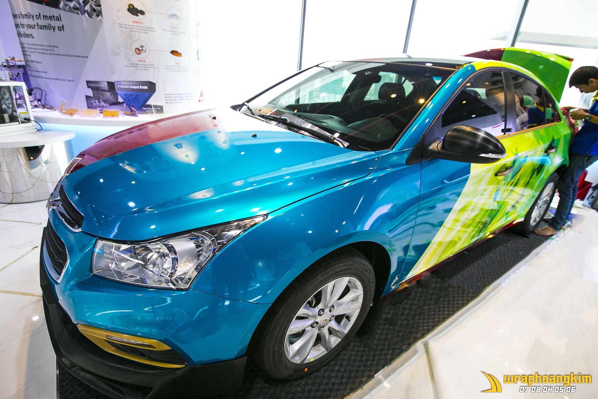 Chevrolet Cruze Full Wrap Gloss Blue Metallic