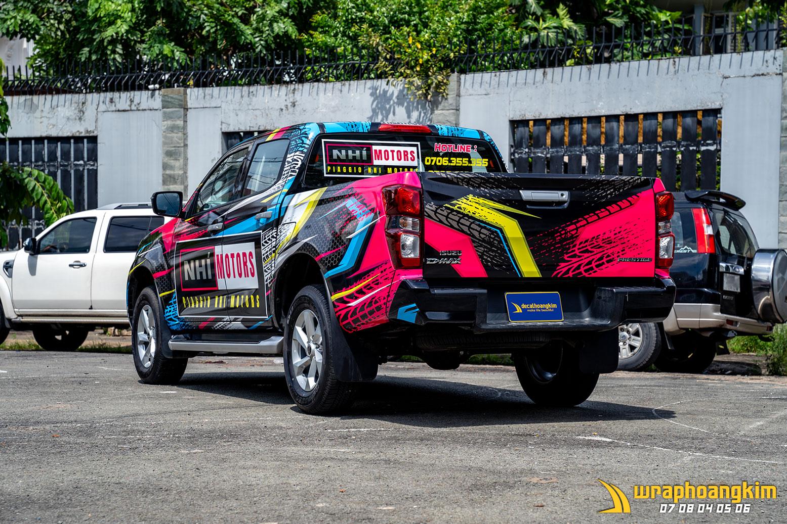 Isuzu D-Max Full Wrap Nhi Motor — góc 5