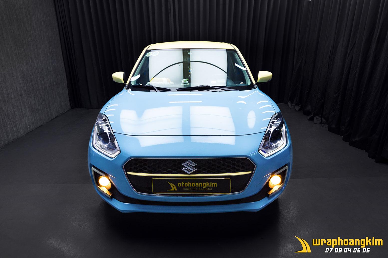 Suzuki Swift Full Wrap Crystal Turquoise Blue — góc 9