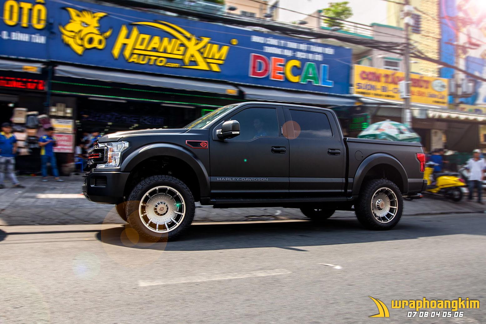 Ford F150 Harley Davidson 2020 Full Wrap Matte Black